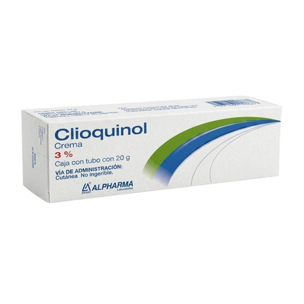 Clioquinol Crema 3% Caja con Tubo con 20 Gramos