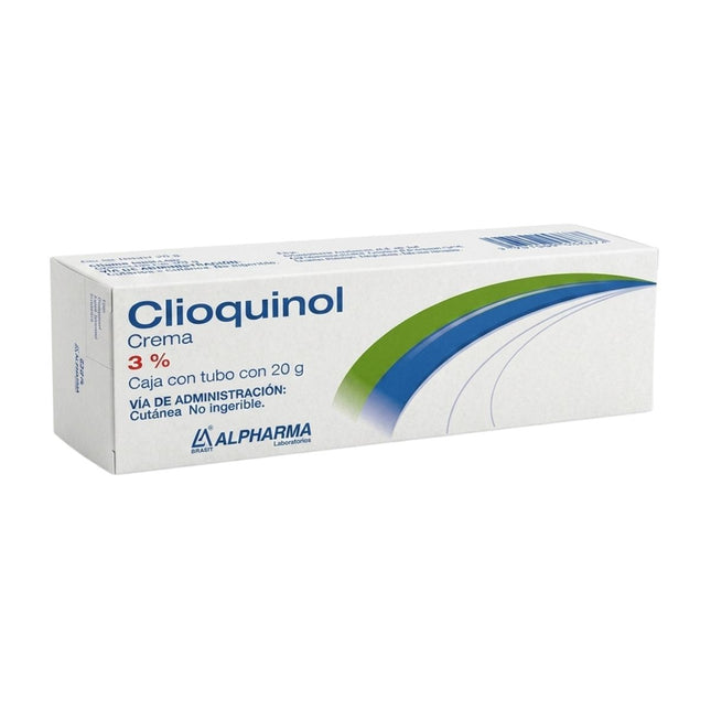 Clioquinol Crema 3% Caja con Tubo con 20 Gramos
