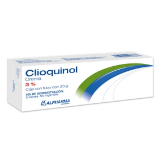 Clioquinol Crema 3% Caja con Tubo con 20 Gramos