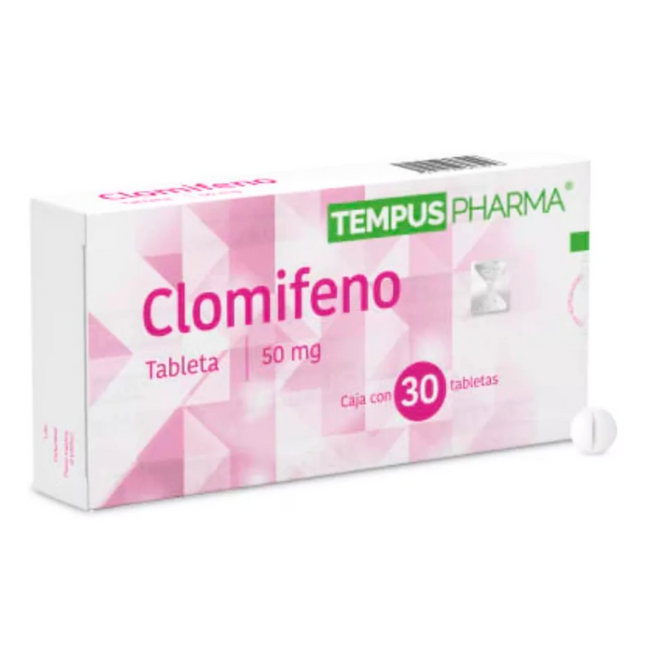 Clomifeno 50 Mg Caja Con 30 Tabletas