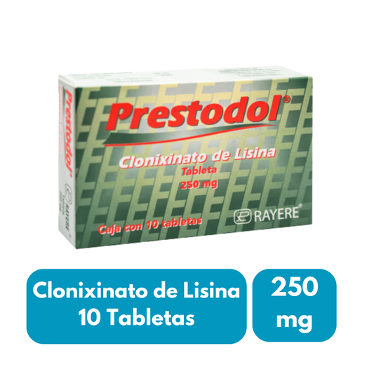 Prestodol (Clonixinato de Lisina) 250 mg Caja con 10 Tabletas ...