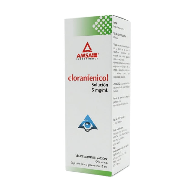 Cloranfenicol Gotas Oftálmicas 5.0/ml Frasco con 15 ml