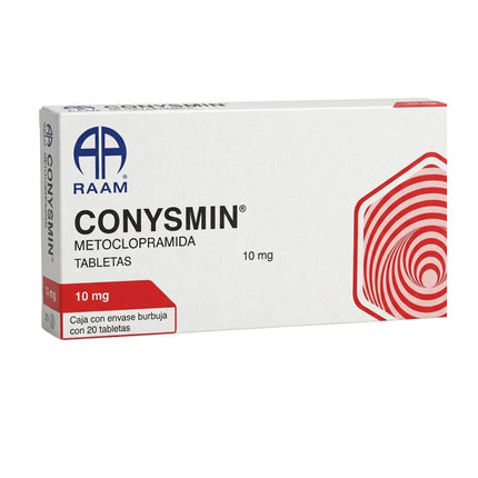 Conysmin (Metoclopramida) 10 mg Caja con 20 Tabletas