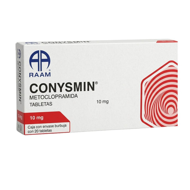 Conysmin (Metoclopramida) 10 mg Caja con 20 Tabletas