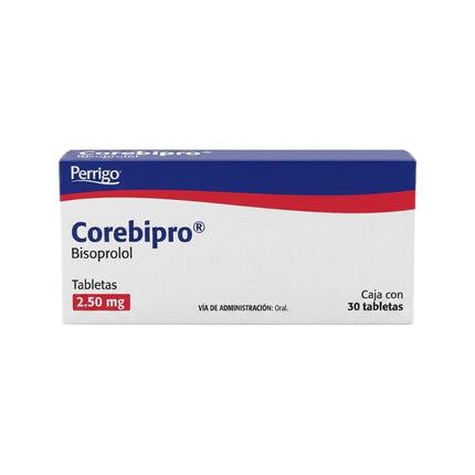 Corebipro (Bisoprolol) 2.50 mg Caja con 30 Tabletas