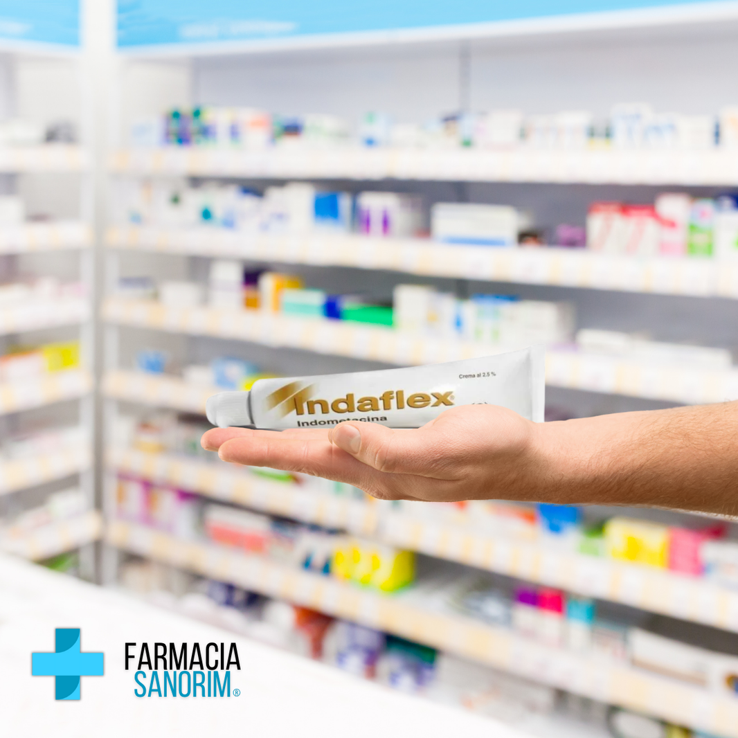 Indaflex (Indometacina) Crema 2.5% Caja con Tubo con 40g – Farmacia Sanorim