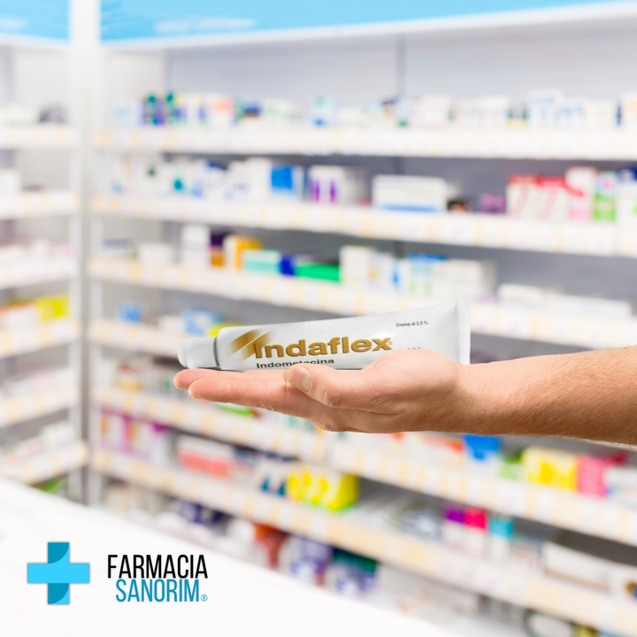 Indaflex (Indometacina) Crema 2.5% Caja con Tubo con 40g – Farmacia Sanorim