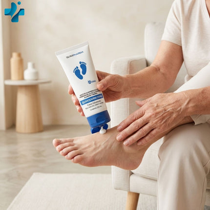 Quimoderm Diab Crema con Mentol y Té Verde 225 ml | Hidratante y Refrescante para Pies, Manos y Codos | Laboratorios Quimpharma