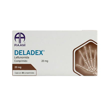 Deladex (Leflunomida) 20 mg Caja con 30 Comprimidos