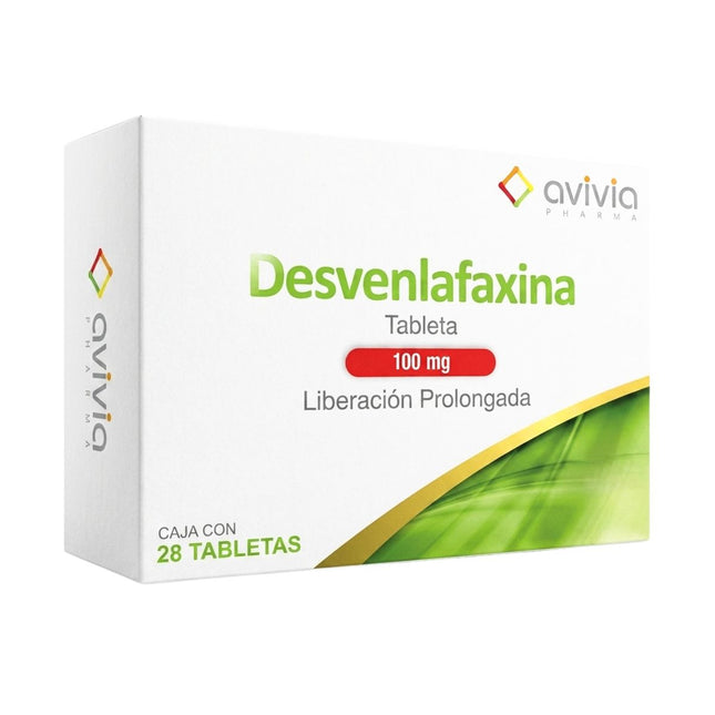 Desvenlafaxina 100 mg Liberación Prolongada Caja Con 28 Tabletas