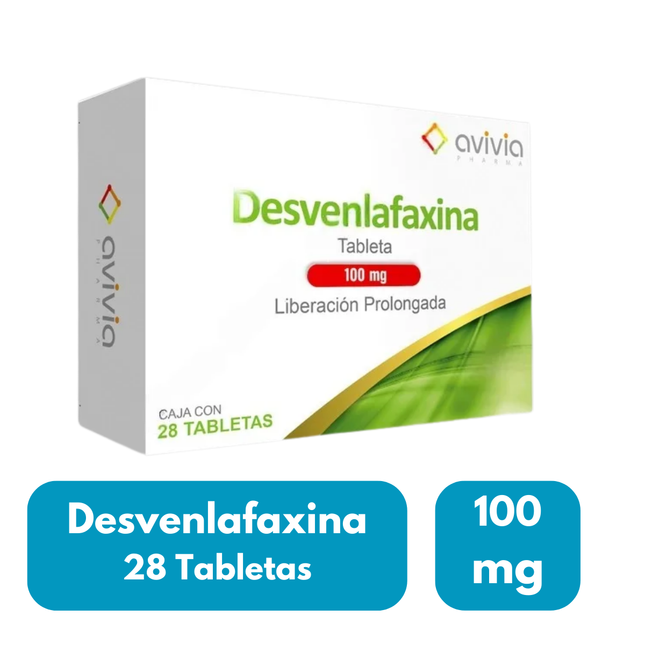 Desvenlafaxina 100 mg Liberación Prolongada Caja C/28 tabletas