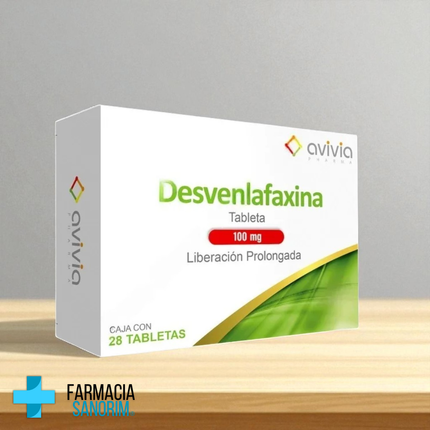 Desvenlafaxina 100 mg Liberación Prolongada Caja C/28 tabletas