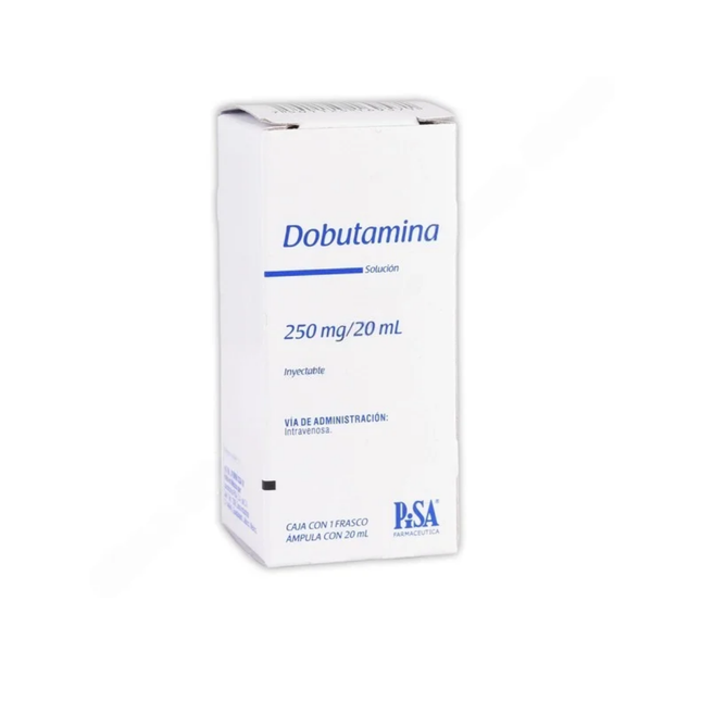 Dobutamina Solución Inyectable 250mg/20ml 1 Frasco PiSA
