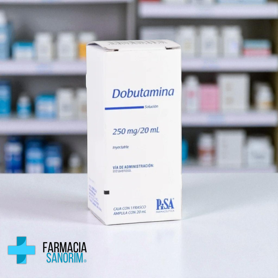 Dobutamina Solución Inyectable 250 mg/20 mL Caja con Frasco – Farmacia ...