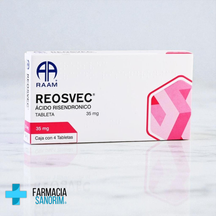 Acido Risedronico Reosvec 35 mg 4 Tabletas RAAM