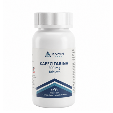 Capecitabina 500 mg Frasco con 120 Tabletas | Mayan Farma