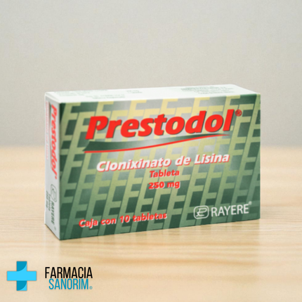 Clonixinato de Lisina Prestodol 250 mg 10 Tabletas Rayere