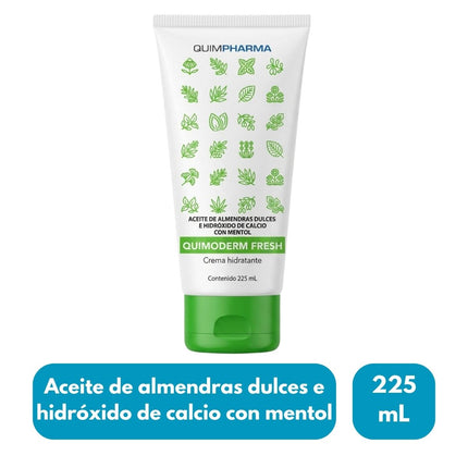 Quimoderm Fresh Crema con Aceite de Almendras, Hidróxido de Calcio y Mentol 225 ml | Crema Refrescante, Hidratante y Protectora para la Piel | Laboratorios Quimpharma