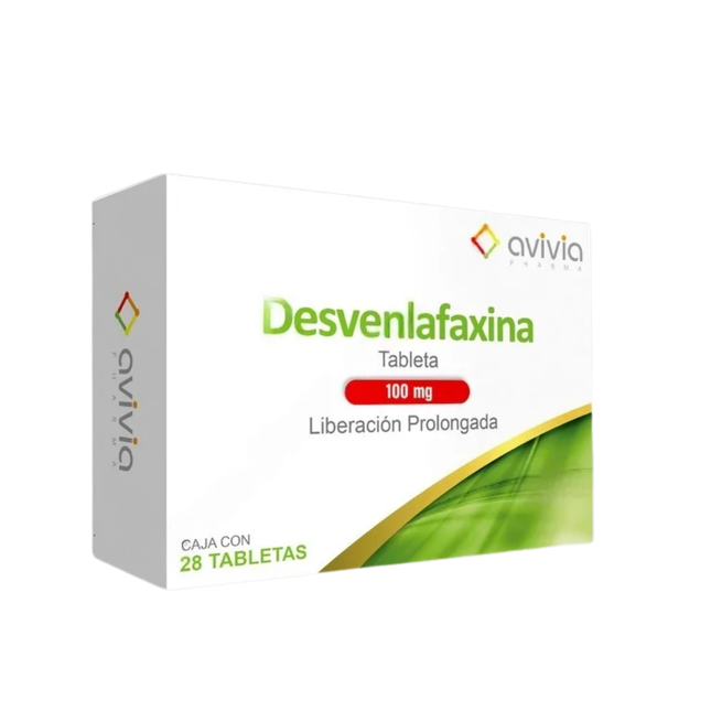 Desvenlafaxina 100 mg Liberación Prolongada Caja C/28 tabletas Avivia
