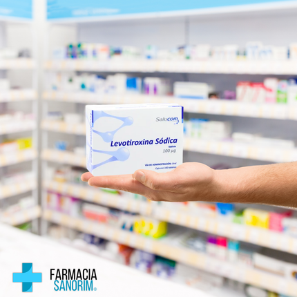 Levotiroxina Sodica 100 mcg 100 Tabletas Salucom PiSA