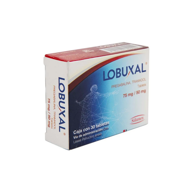 Lobuxal (Pregabalina, Tramadol) 75 mg / 50 mg Caja con 20 Tabletas Laboratorio Silanes