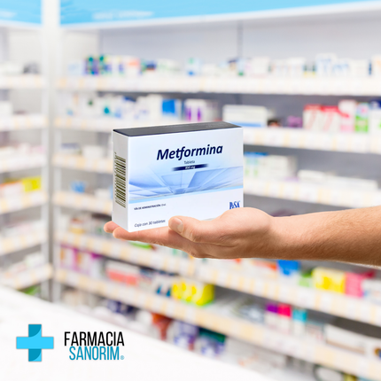 Metformina 850 mg Caja con 30 Tabletas