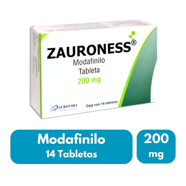 Zauroness (Modafinilo) 200mg Caja C/14 Tabletas Lab. Aurovida