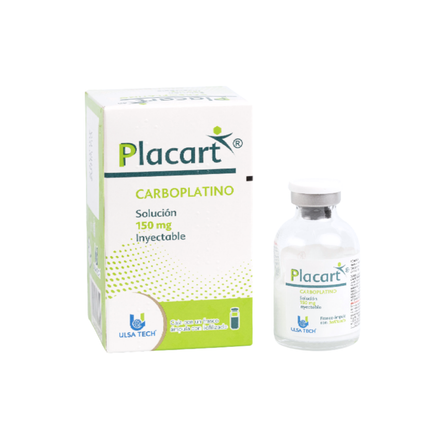 Placart (Carboplatino) 150mg/15ml Inyectable Caja con Frasco Ámpula