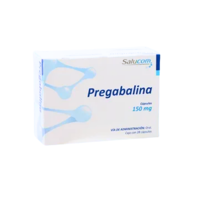 Pregabalina 150mg Caja Con 28 Cápsulas Salucom PiSA