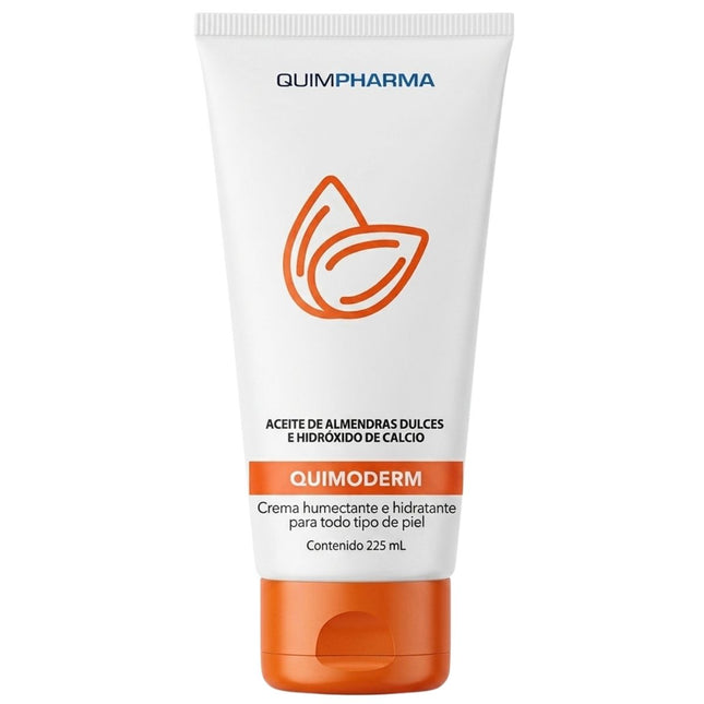 Quimoderm Crema con Aceite de Almendras con Hidróxido de Calcio 225 ml | Hidratante y Protector de la Piel | Laboratorios Quimpharma
