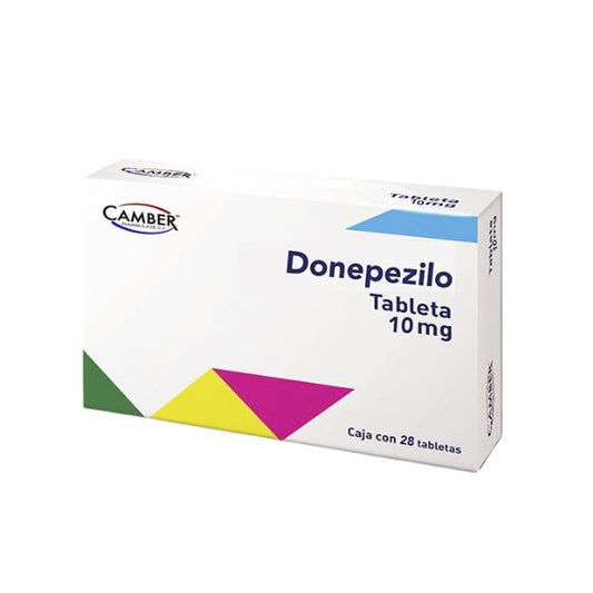 Donepezilo 10 mg Caja Con 28 Tabletas Laboratorios Camber