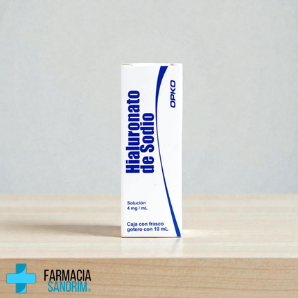 Hialuronato de Sodio 4mg/ml Oftalmico Gotero con 10 mL