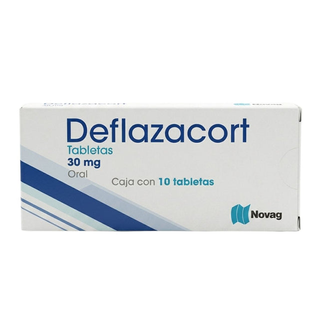 Deflazacort 30 mg Caja con 10 Tabletas