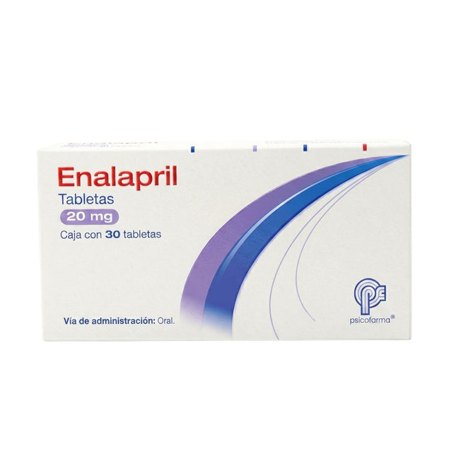Enalapril 10 mg Caja con 30 Tabletas