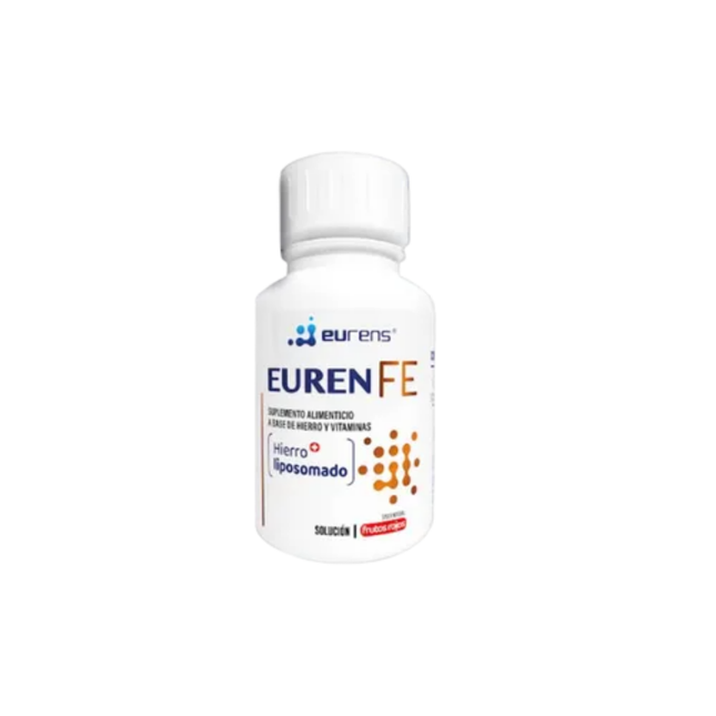 Euren FE Suplemento Alimenticio Hierro Liposomado Solución 260 ml Sabor Frutos RAAM