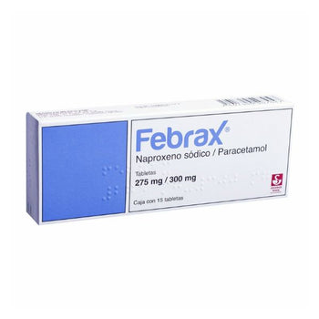 Febrax 275 mg / 300 mg Caja con 15 Tabletas – Farmacia Sanorim