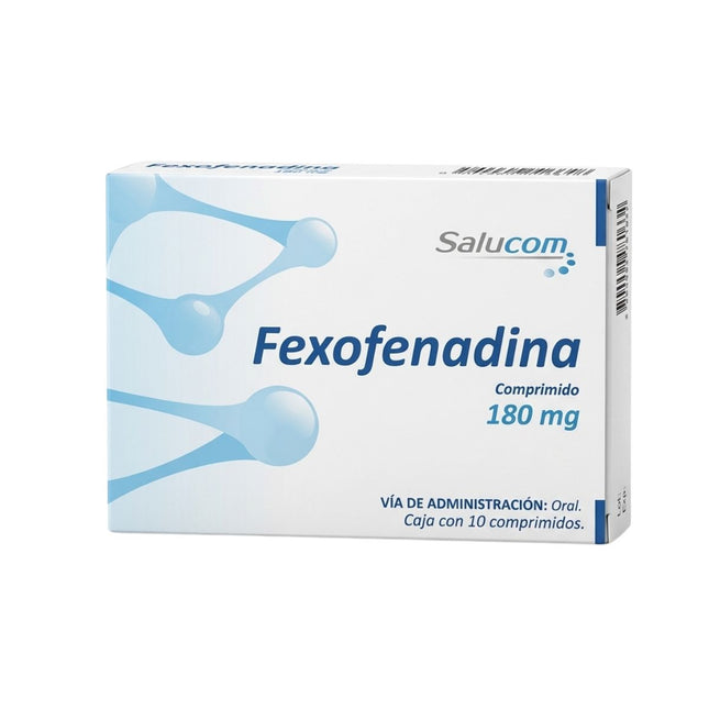 Fexofenadina 180 mg Caja con 10 Comprimidos