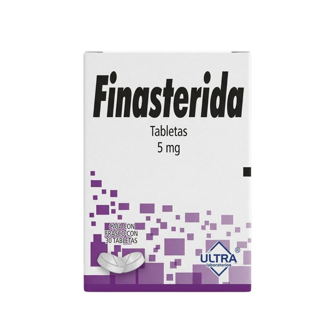 Finasterida 5 mg Caja con 30 Tabletas