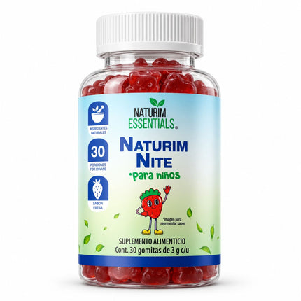 Naturim Nite Kids Gomitas de Valeriana Para Niños 30 Gomitas Sabor Fresa