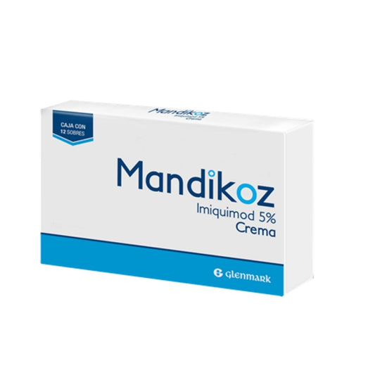 Mandikoz (Imiquimod) 5% Crema Caja con 12 Sobres – Farmacia Sanorim