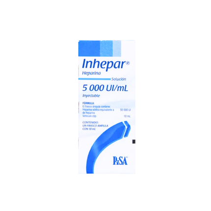 Heparina 5000 UI/mL Inyectable Frasco con 10ml PiSA
