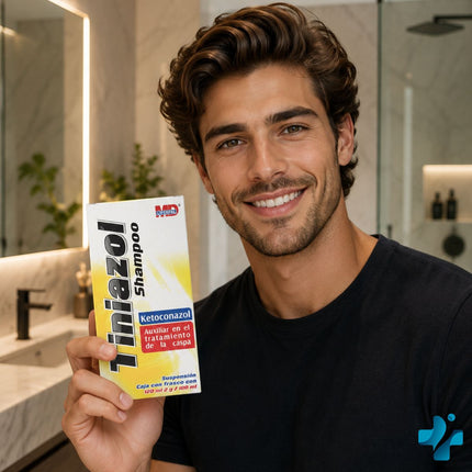 Tiniazol Shampoo (Ketoconazol) 2g/100 mL Botella con 120 mL | MD Liferpal