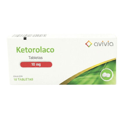 Ketorolaco 10 mg Caja con 10 Tabletas