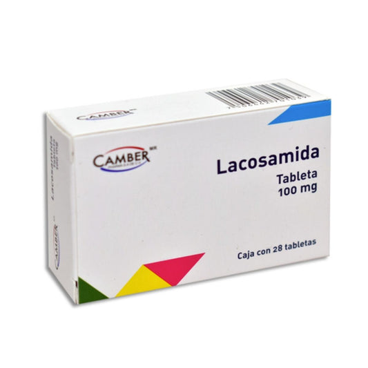 Lacosamida 100 mg Caja con 28 Tabletas Camber Pharma