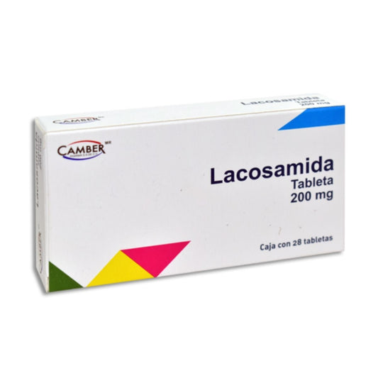 Lacosamida 200 mg Caja con 28 Tabletas Camber Pharma