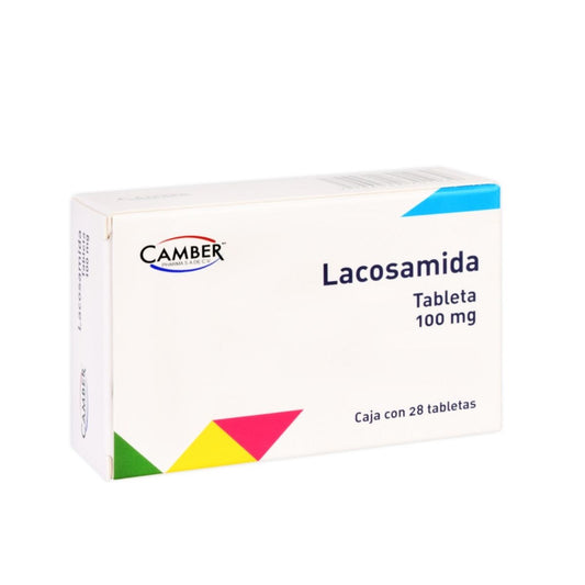 Lacosamida 100 mg Caja con 28 Tabletas Camber Pharma