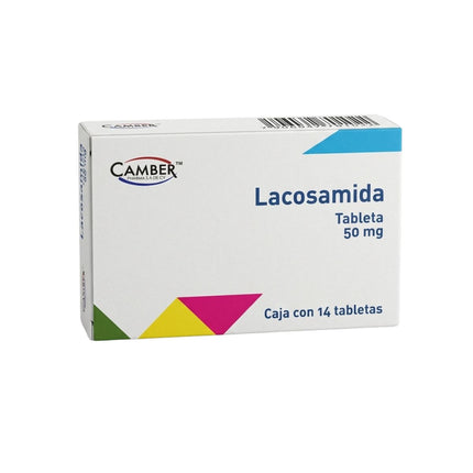 Lacosamida 50 mg Caja con 14 Tabletas | Camber Pharma