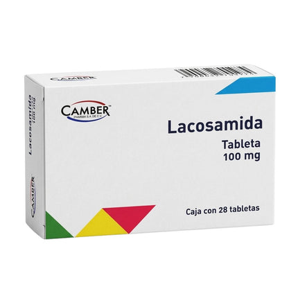 Lacosamida 100 mg Caja con 28 Tabletas | Camber Pharma