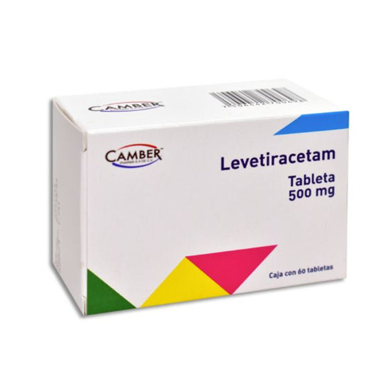 Levetiracetam 500 mg Caja con 60 Tabletas Laboratorios Camber