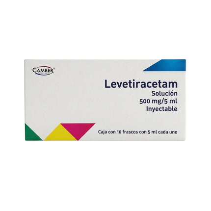 Levetiracetam 500 Mg / 5 Ml Inyectable Con 10 Frascos